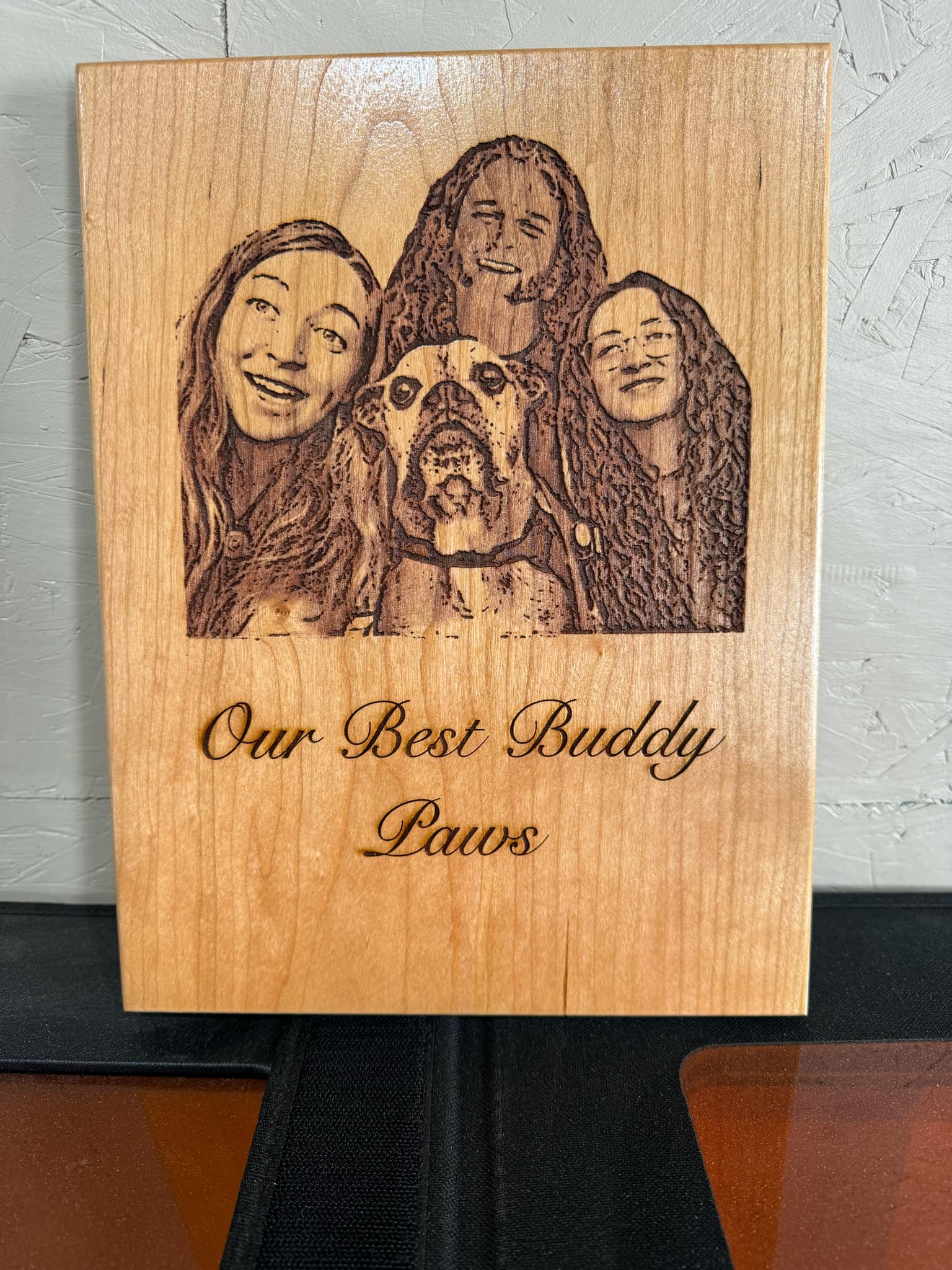 Laser engraved item