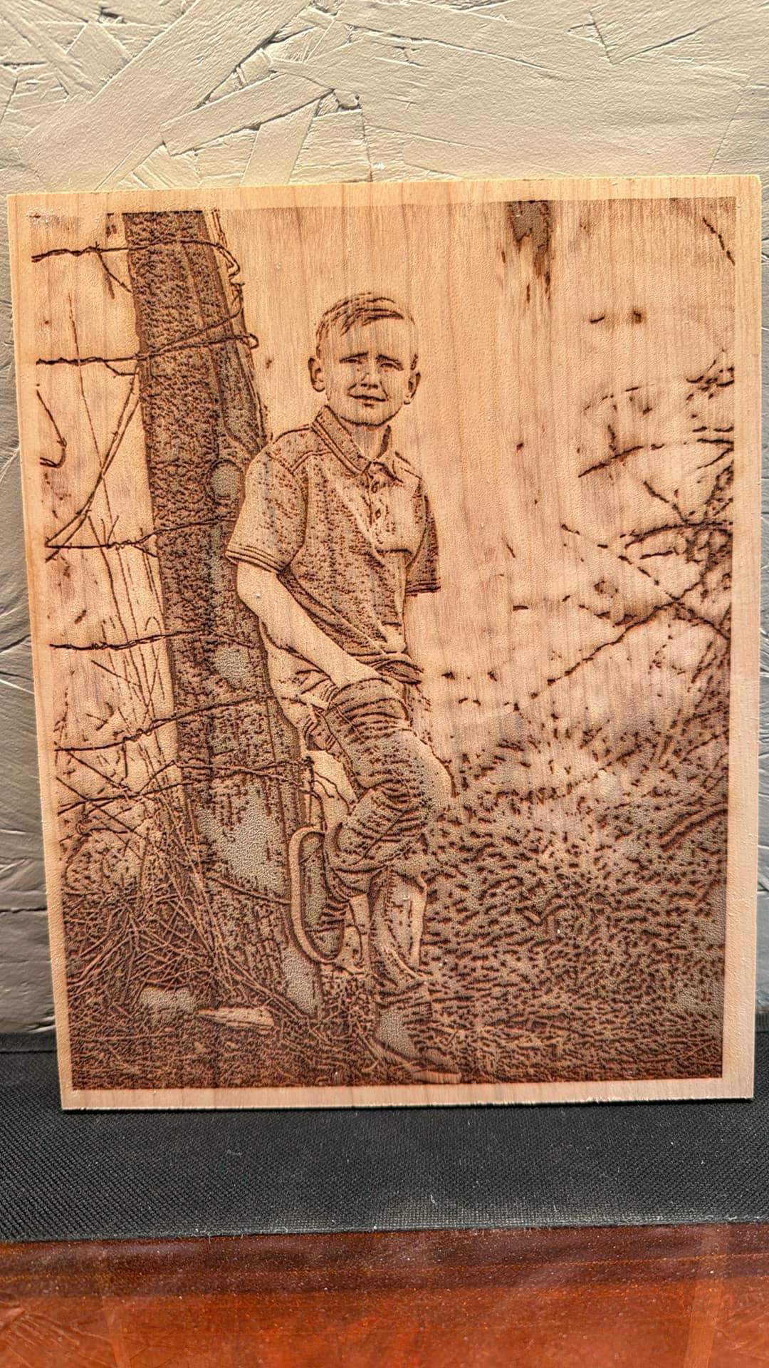 Laser engraved item